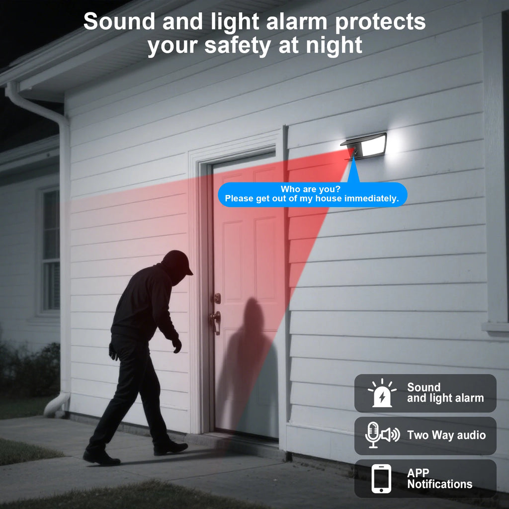 SmartScene - Solar Outdoor Light Security Camera – 3MP, Color Night Vision & Motion Detection